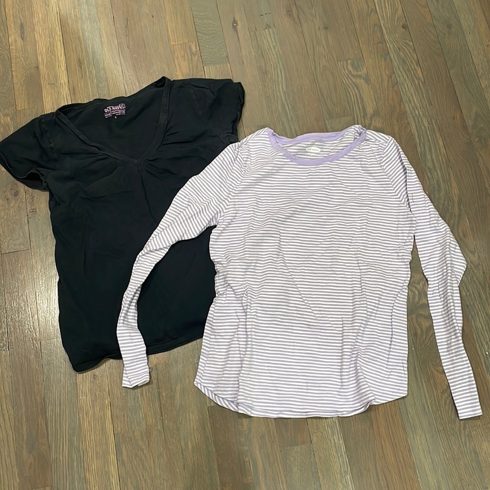 Two maternity shirts